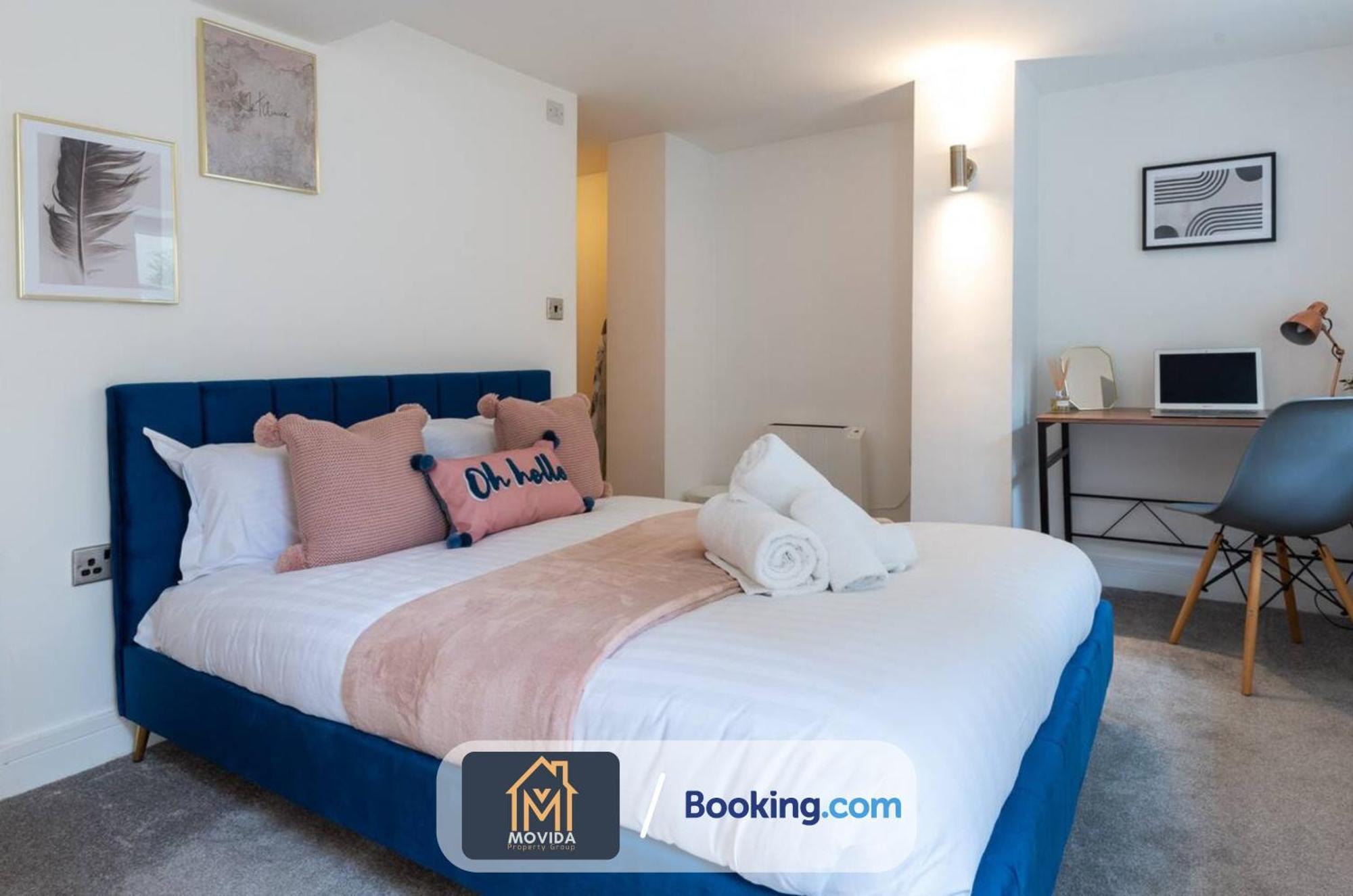 Stylish Two Bed Town Centre Apartment By Movida Property Group Short Lets & Serviced Accommodation With Parking Harrogate Eksteriør bilde
