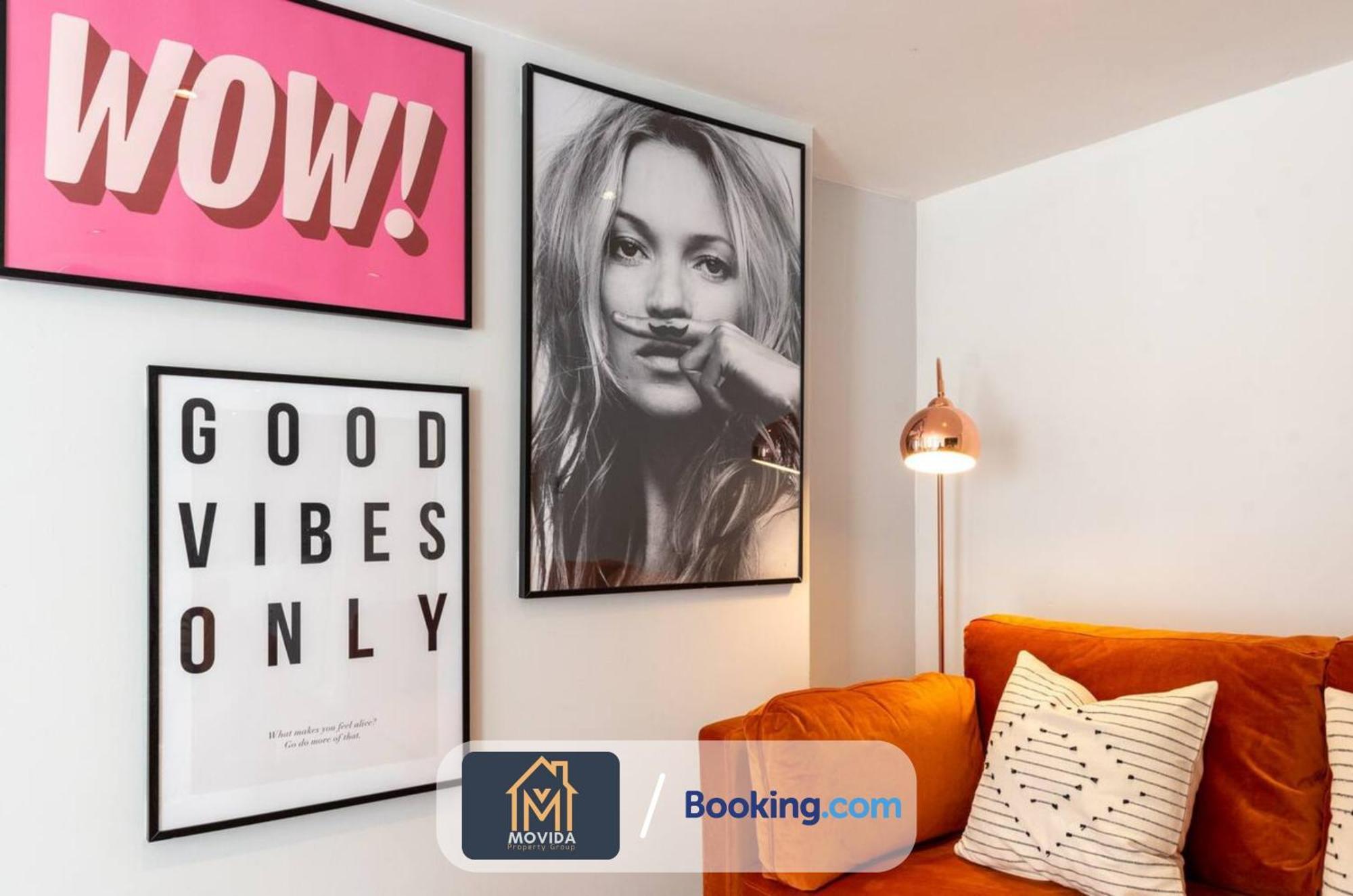Stylish Two Bed Town Centre Apartment By Movida Property Group Short Lets & Serviced Accommodation With Parking Harrogate Eksteriør bilde